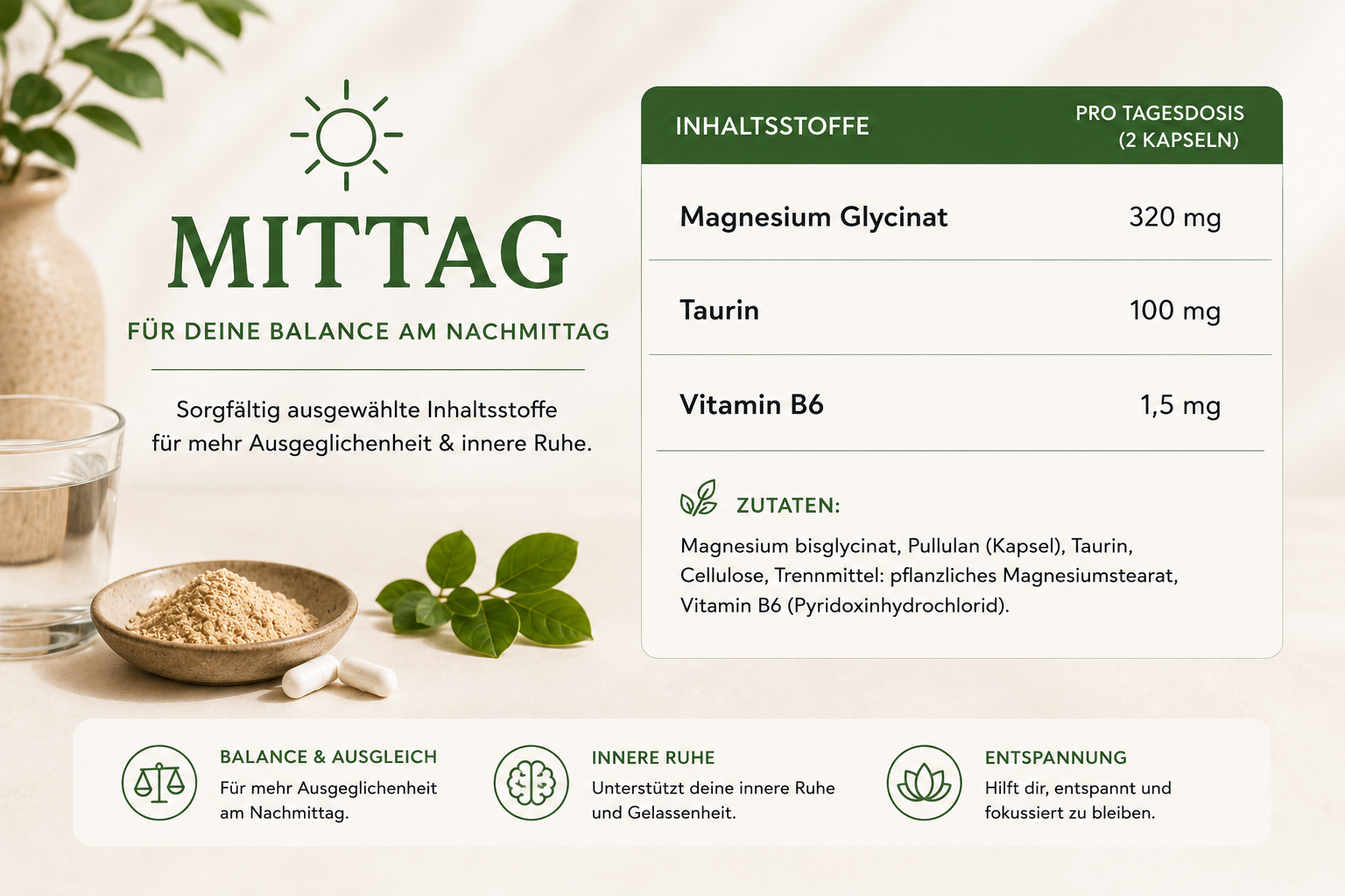 SOMVERA Morgen–Mittag–Nacht System